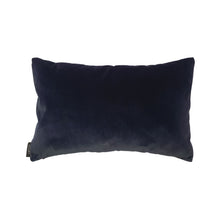 Load image into Gallery viewer, NAVY AND KHAKI BOLD STRIPE VELVET CUSHION