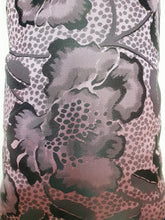 Load image into Gallery viewer, Hazeldee Home Handmade lilac and black floral and leopard jacquard cushion with black rhinestone embellished letters spelling 'EXTRA' and finished with bold silky black tassels.   The lilac fabric has a striking black floral and leopard design holds it own against the black rhinestone letters that sit on top.  A great combination.  Perfect for the person who loves a little something 'EXTRA' or 'BOUJEE' and lives life as such!