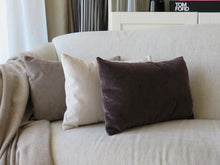 Load image into Gallery viewer, Cream Velvet Rectangle Cushion