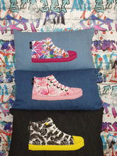 Load image into Gallery viewer, Hazeldee Home Handmade Cushion Bundle with a graffiti background.