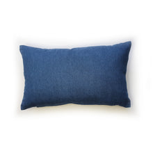 Load image into Gallery viewer, Hazeldee HomeHandmade hi-top trainer cushion, rectangular bolster shape with real laces trim on a blue denim base. A great conversational trainer cushion for kids and grown ups alike! Bring some fun and colour into your space with this handmade cushion with a hi-top trainer with laces detail! Natural Leopard print hi-top sneaker trainer cushion with contrast bright pink detail. Approximately 12" x 20" (30cm x 50cm) with a zip opening.