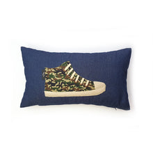 Load image into Gallery viewer, Camouflage Print Hi-Top Trainer Cushion
