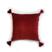 Load image into Gallery viewer, Hazeldee Home One-of-a-kind Limited Edition Handmade bold stripe lumbar cushion using heavy woven fabric with pink, off-white and orange stripe detailing.          Approximately 12" x 20" (30cm x 50cm) with a concealed zip.  Comes with a polycotton lined cushion inner.  Do not wash, Dry Clean Only.