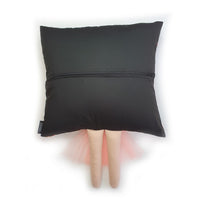 Load image into Gallery viewer, Hazeldee Home Handmade Munchkin cushion with trim skirt and legs that extend from the body of the cushion. Bold Aztec base with leopard body. Approximately 16" x 16" (40cm x 40cm) with a centre back zip. Comes with a polycotton cushion inner. Each Hazeldee Home Munchkin Character Cushion comes with a numbered Certificate of Authenticity.