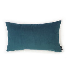 Load image into Gallery viewer, Hazeldee Home Handmade cotton Italian velvet rectangle bolster cushion.  A simple but effective accent cushion that adds warmth and texture to any space.  A great addition to minimalist décor, a fantastic way to introduce colour and an accompaniment to a maximalist interior.   Approximately 12" x 20" (30cm x 50cm) with a concealed zip.  Comes with a polycotton cushion inner.