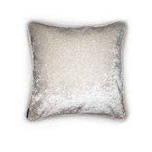 Load image into Gallery viewer, Cream Floral Embroidered Velvet Cushion