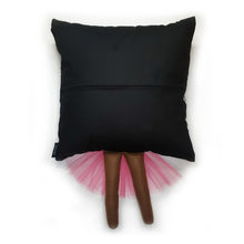 Load image into Gallery viewer, Hazeldee Home Handmade character kid's cushion with trim and legs that extend from the body of the cushion. Approximately 16" x 16" (40cm x 40cm) with a centre back zip. Comes with a polycotton cushion inner. Each Hazeldee Home Munchkin Character Cushion comes with a numbered Certificate of Authenticity. Please note THIS IS NOT A TOY.