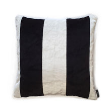 Load image into Gallery viewer, Monochrome Velvet Stripe Cushion
