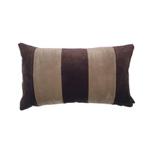 Load image into Gallery viewer, MOCHA BLOCK STRIPE RECTANGLE CUSHION
