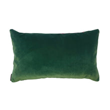 Load image into Gallery viewer, FOREST GREEN AND PURPLE DIAGONAL STRIPE VELVET CUSHION
