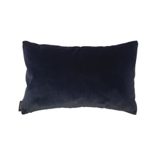 Load image into Gallery viewer, NAVY AND KHAKI BOLD STRIPE VELVET CUSHION
