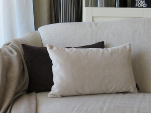 Cream Velvet Rectangle Cushion