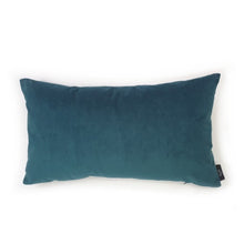 Load image into Gallery viewer, Hazeldee Home Handmade cotton Italian velvet rectangle bolster cushion.  A simple but effective accent cushion that adds warmth and texture to any space.  A great addition to minimalist décor, a fantastic way to introduce colour and an accompaniment to a maximalist interior.   Approximately 12&quot; x 20&quot; (30cm x 50cm) with a concealed zip.  Comes with a polycotton cushion inner.
