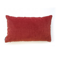 Load image into Gallery viewer, CORAL AND TERRACOTTA COSTAL STRIPE VELVET CUSHION
