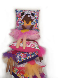 Hazeldee Home Handmade character kid's cushion with trim and legs that extend from the body of the cushion.    Approximately 16" x 16" (40cm x 40cm) with a centre back zip. Comes with a polycotton cushion inner.  Each Hazeldee Home Munchkin Character Cushion comes with a numbered Certificate of Authenticity.   Please note THIS IS NOT A TOY.